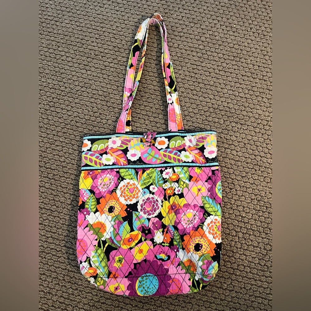 VERA BRADLEY Va Va Bloom Floral Cottagecore Whimsical ArtsyTote Bag Purse